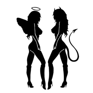 Sticker Auto Angel and Demon