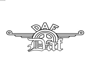 Sticker Auto DAF negru