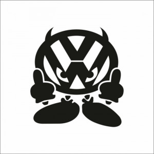 Sticker Auto F**k Volkswagen