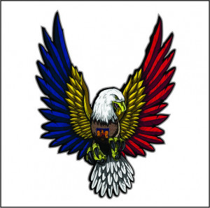 Sticker Auto Imprimat Vultur Romania
