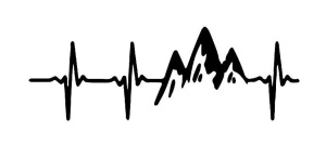 Sticker Auto Mountain Pulse
