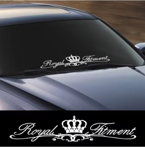 Sticker parbriz/luneta Royal Fitment