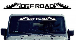 Sticker Parbriz Off Road 90 cm