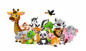 Sticker Perete Animale Jungla