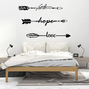 Sticker Perete Faith Hope Love