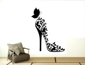 Sticker Perete Fluturi/Pantof