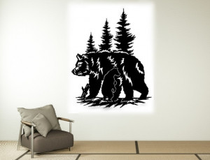 Sticker Perete Forest Bear