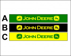 Autocolant Parbriz Parasolar Tractor John Deere