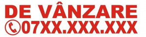 Set 10 buc Autocolant Sticker De Vanzare 35 cm