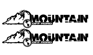 Set 2 buc Stickere Auto 4x4 Mountain Off Road