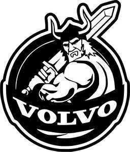 Set 2 buc Stickere Autocolante Volvo Viking 45 cm Model Nou