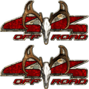 Set 2 Buc Stickere Color 4x4 Off Road Deer Squll