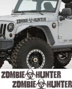 Set 2 buc Stickere Off Road Zombie Hunter