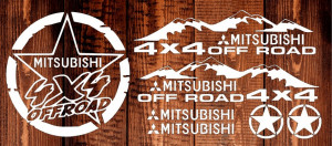 Set 4x4 Off Road Mitsubishi