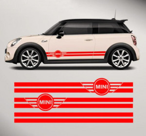 Set Stickere Auto Laterale Mini Cooper - Img 2