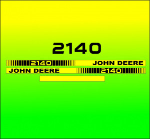 Set Stickere Autocolante John Deere 2140