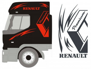 Set stickere Camion Renault Premium