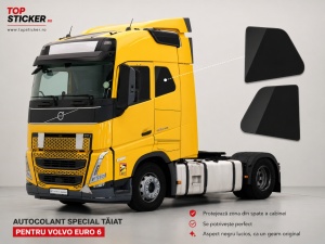 Set Stickere Geam Fals Volvo Euro 6 Negru Lucios
