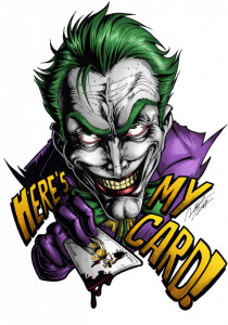 Sticker Auto Color Joker Here is my card