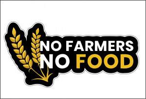 Sticker Auto Color No Farmers No Food