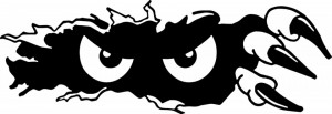 Sticker Auto Monster Face