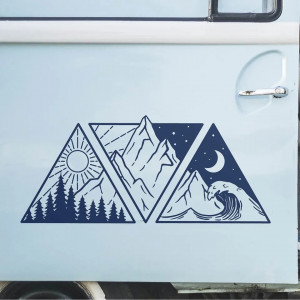 Sticker Auto Nature Triangles - Img 3