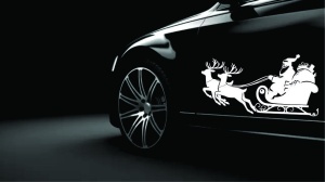 Sticker Auto Sania lui Mos Craciun