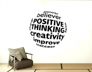 Sticker Perete Positive Thinking
