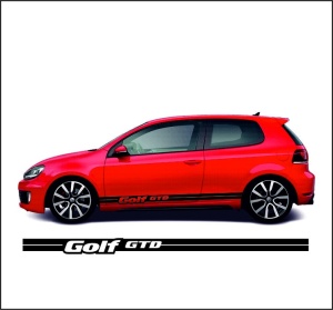 Stickere auto Dungi Laterale Volkswagen Golf GTD M1