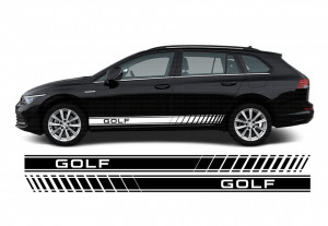 Stickere auto Dungi Laterale Volkswagen Golf (Set 2 buc) - Img 2