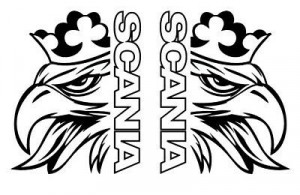 Stickere Auto Scania Griffin M1 (set 2 buc)