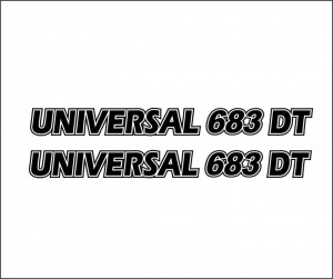 Set 2 buc Stickere capota Universal 683 DT