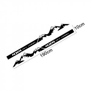 Set 2 buc Stickere laterale 4x4 off road Ford Ranger, Toyota Hilux , Nissan Navara, Amarok, Mitsubishi L200, etc - Img 2