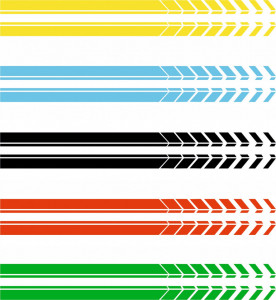 Set Stickere auto Dungi laterale Universale M3 - Img 4