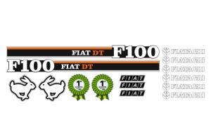 Set Stickere Autocolante Fiat 100 DT