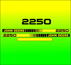 Set Stickere Autocolante John Deere 2250