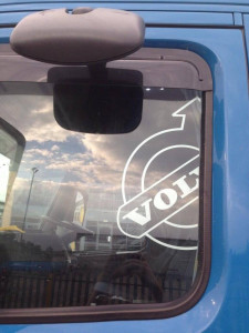 Set stickere geamuri laterale Sigla Volvo