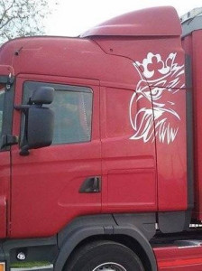 Set stickere Scania 120 cm
