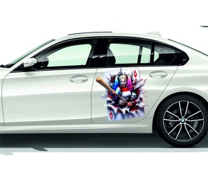 Sticker Auto Color Joker and Harley Quinn Card - Img 3