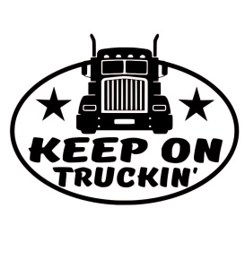 Sticker Auto Keep on Truckin'