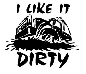 Sticker Auto Off Road I like Dirty 30 cm
