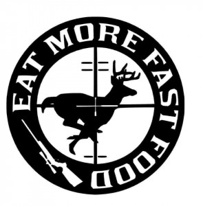 Sticker Auto Vanatoare Eat More FastFood