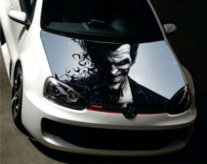 Sticker Autocolant Imprimat Capota The Joker