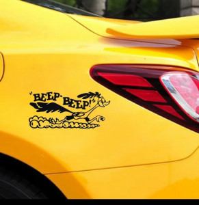 Sticker Funny Beep Beep - Img 2