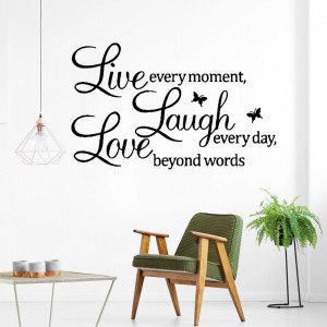 Sticker Perete Live Laugh Love