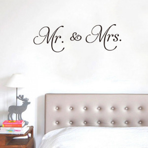 Sticker Perete Mr & Mrs
