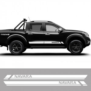Stickere auto Dungi Laterale Nissan Navara(Set 2 buc) - Img 2