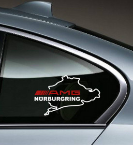 Stickere geamuri Mercedes AMG (set 2 buc)