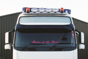 Autocolant Sticker Parbriz Queen of the Road