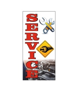 Banner Vertical Service Auto